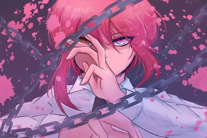 لوحة Chainsaw Man – قطعة واحدة – برشة أحجام | ديكور دارك