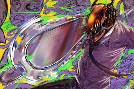 لوحة Chainsaw Man – قطعة واحدة – برشة أحجام | ديكور دارك