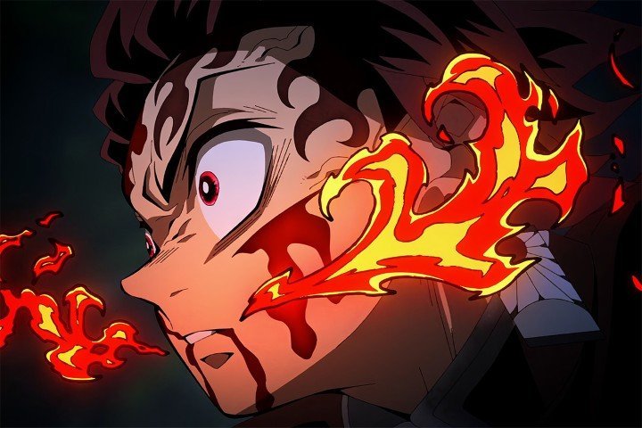 لوحة Demon Slayer – قطعة واحدة – برشة أحجام | ديكور دارك