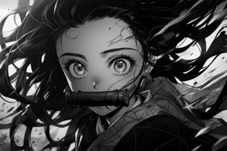 لوحة Demon Slayer – قطعة واحدة – برشة أحجام | ديكور دارك