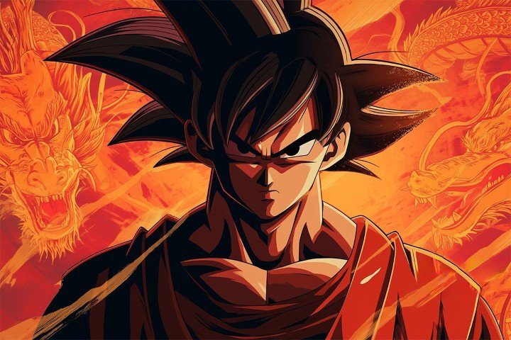 لوحة Dragon Ball – قطعة واحدة – برشة أحجام | ديكور دارك