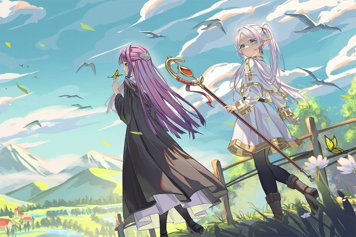 لوحة Frieren – قطعة واحدة – برشة أحجام | ديكور دارك