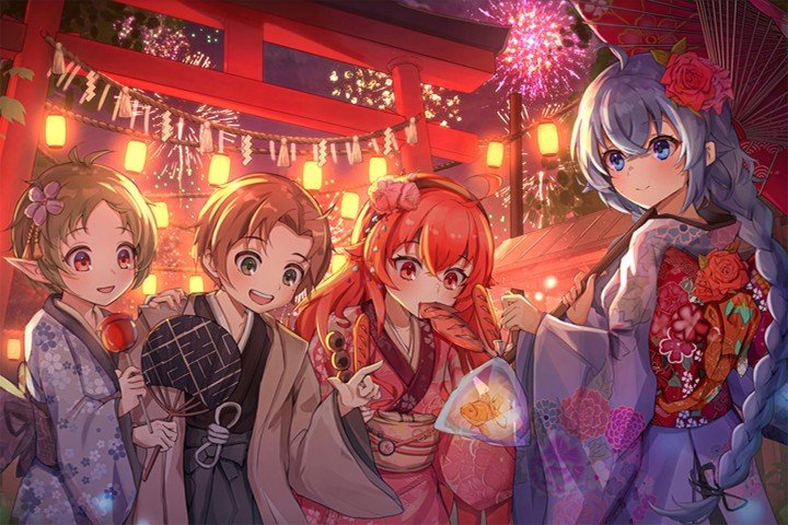 لوحة Jobless Reincarnation – قطعة واحدة – برشة أحجام | ديكور دارك