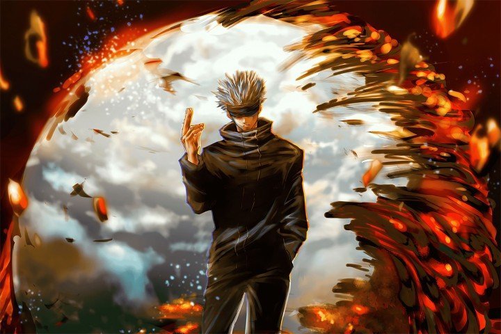 لوحة Jujutsu Kaisen – قطعة واحدة – برشة أحجام | ديكور دارك