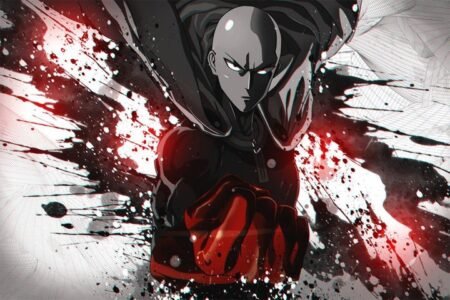 لوحة One‑Punch Man – قطعة واحدة – برشة أحجام | ديكور دارك