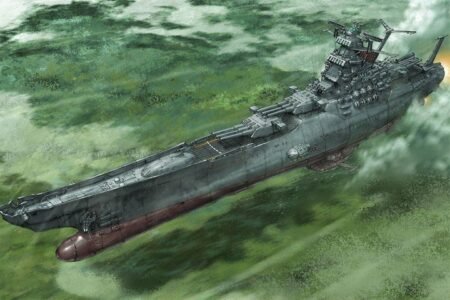 Space BattleshiPL Yamato – 1 Panel – Multiple Sizes | Home Decor