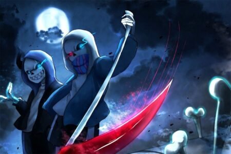 لوحة Undertale – قطعة واحدة – برشة أحجام | ديكور دارك