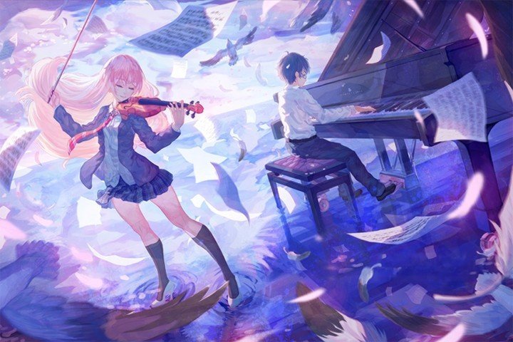 Your Lie in April – 1 Panneau – Plusieurs Tailles | Décoration Maison