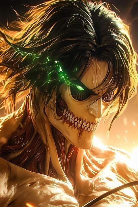 لوحة Attack on Titan – قطعة واحدة – برشة أحجام | ديكور دارك