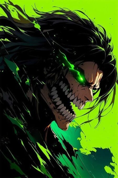 لوحة Attack on Titan – قطعة واحدة – برشة أحجام | ديكور دارك