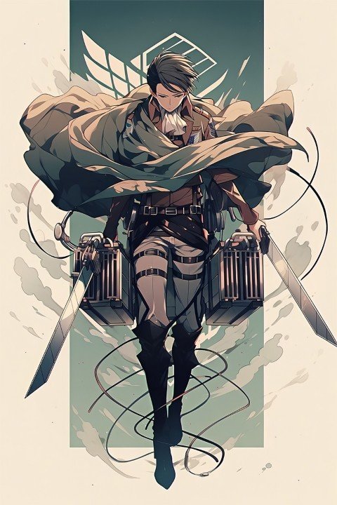 Attack on Titan – 1 Panneau – Plusieurs Tailles | Décoration Maison