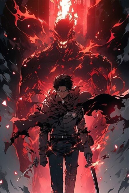 لوحة Attack on Titan – قطعة واحدة – برشة أحجام | ديكور دارك