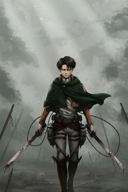 لوحة Attack on Titan – قطعة واحدة – برشة أحجام | ديكور دارك