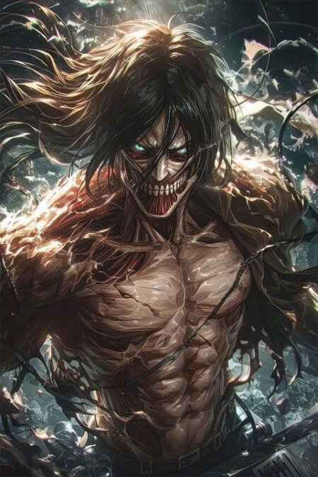 لوحة Attack on Titan – قطعة واحدة – برشة أحجام | ديكور دارك