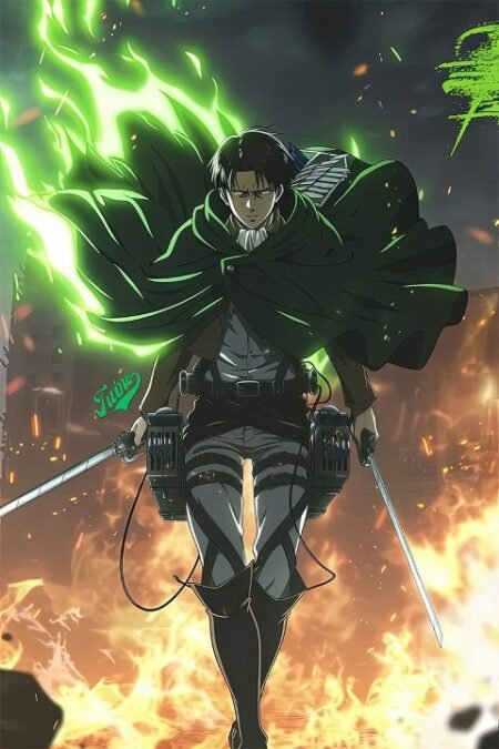 لوحة Attack on Titan – قطعة واحدة – برشة أحجام | ديكور دارك