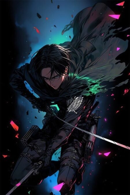 لوحة Attack on Titan – قطعة واحدة – برشة أحجام | ديكور دارك