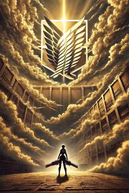لوحة Attack on Titan – قطعة واحدة – برشة أحجام | ديكور دارك