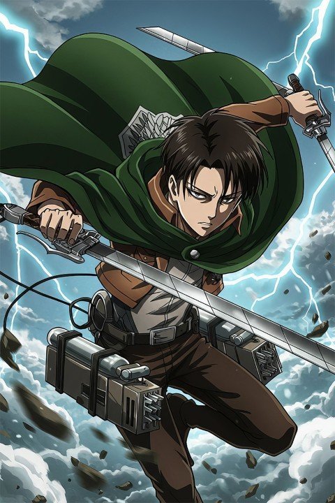 Attack on Titan – 1 Panneau – Plusieurs Tailles | Décoration Maison