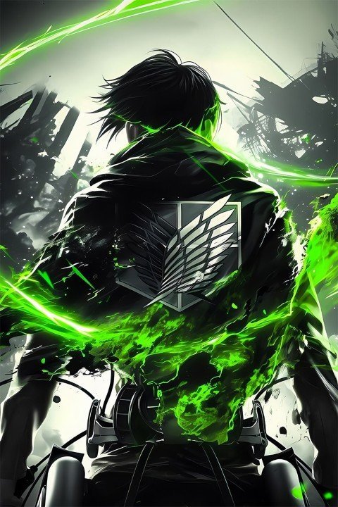 لوحة Attack on Titan – قطعة واحدة – برشة أحجام | ديكور دارك