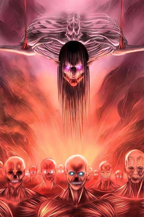 لوحة Attack on Titan – قطعة واحدة – برشة أحجام | ديكور دارك