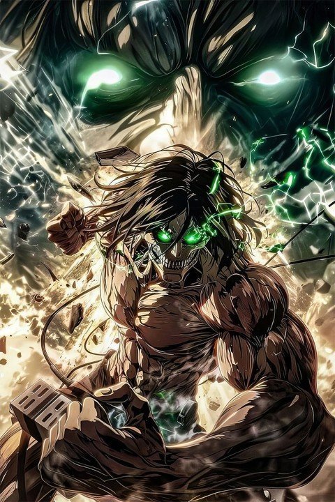 لوحة Attack on Titan – قطعة واحدة – برشة أحجام | ديكور دارك