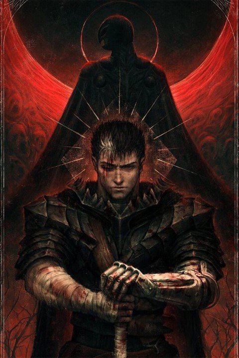 لوحة Berserk – قطعة واحدة – برشة أحجام | ديكور دارك