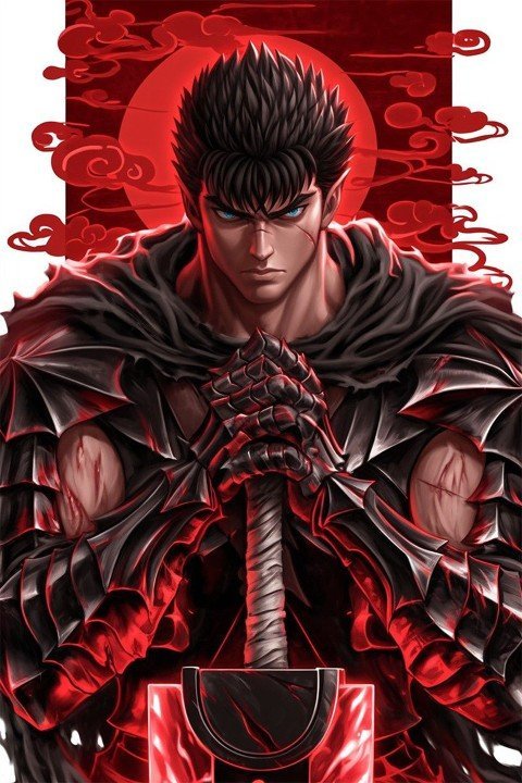 لوحة Berserk – قطعة واحدة – برشة أحجام | ديكور دارك