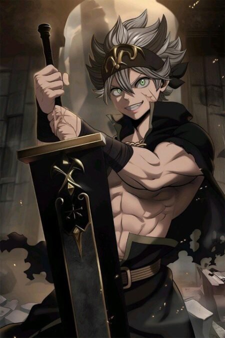 لوحة Black Clover – قطعة واحدة – برشة أحجام | ديكور دارك