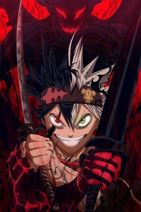 Black Clover – 1 Panneau – Plusieurs Tailles | Décoration Maison