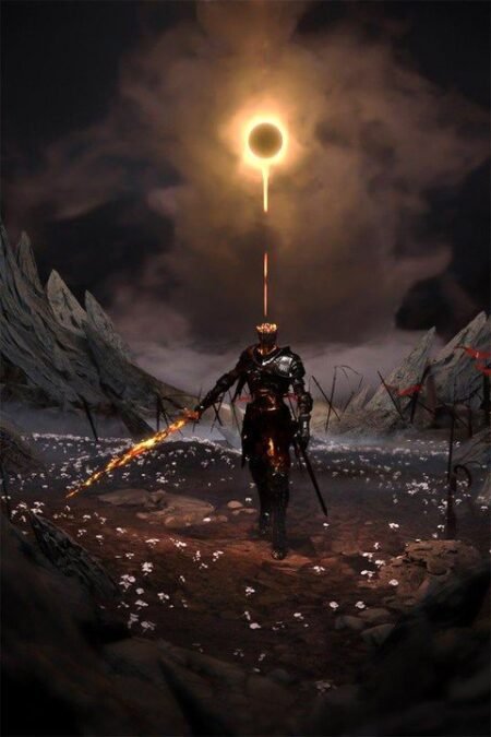 لوحة Dark Souls – قطعة واحدة – برشة أحجام | ديكور دارك