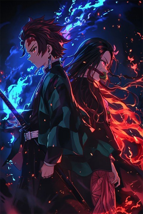 Demon Slayer – 1 Panel – Multiple Sizes | Home Decor