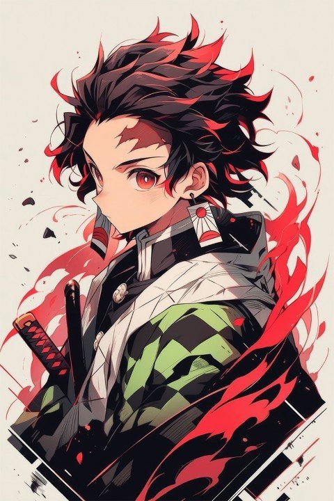 Demon Slayer – 1 Panel – Multiple Sizes | Home Decor