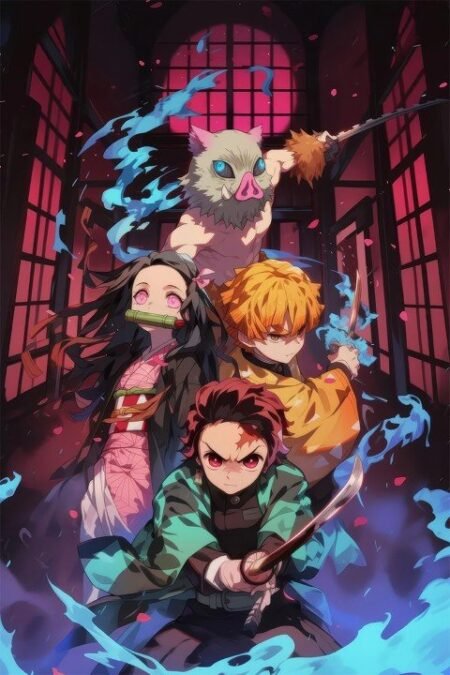 Demon Slayer – 1 Panel – Multiple Sizes | Home Decor