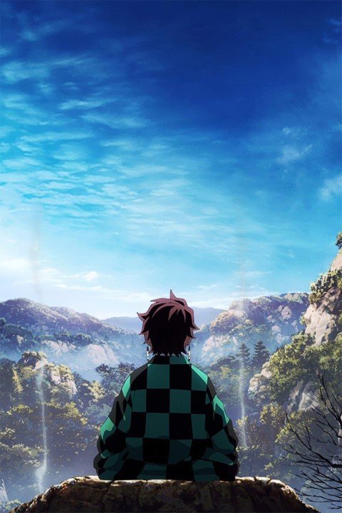 لوحة Demon Slayer – قطعة واحدة – برشة أحجام | ديكور دارك