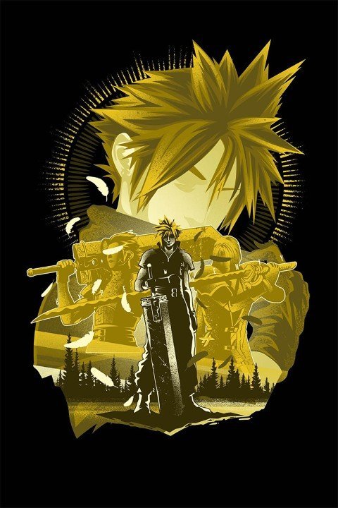 Final Fantasy – 1 Panneau – Plusieurs Tailles | Décoration Maison