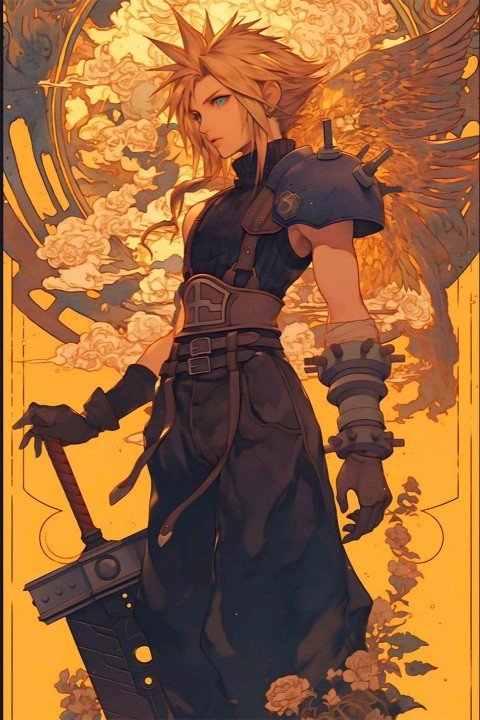 Final Fantasy – 1 Panneau – Plusieurs Tailles | Décoration Maison