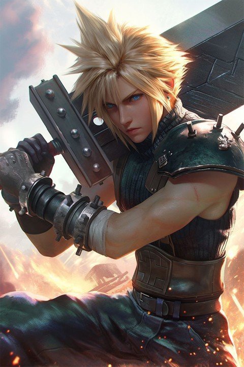 Final Fantasy – 1 Panneau – Plusieurs Tailles | Décoration Maison