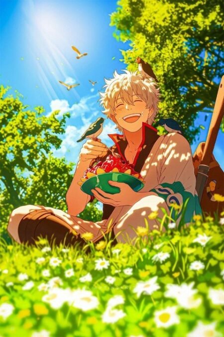 لوحة Gintama – قطعة واحدة – برشة أحجام | ديكور دارك