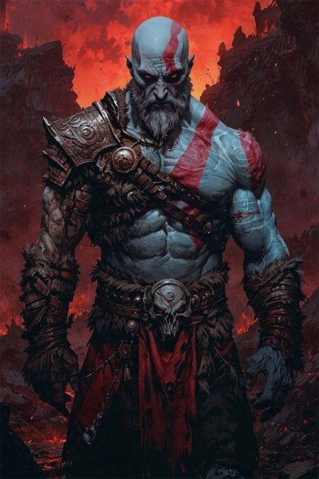 God of War – 1 Panneau – Plusieurs Tailles | Décoration Maison