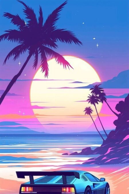 Grand Theft Auto vice city – 1 Panneau – Plusieurs Tailles | Décoration Maison