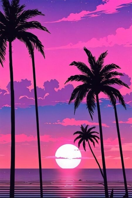 لوحة Grand Theft Auto vice city – قطعة واحدة – برشة أحجام | ديكور دارك