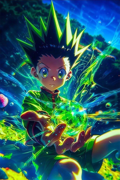 لوحة Hunter × Hunter – قطعة واحدة – برشة أحجام | ديكور دارك