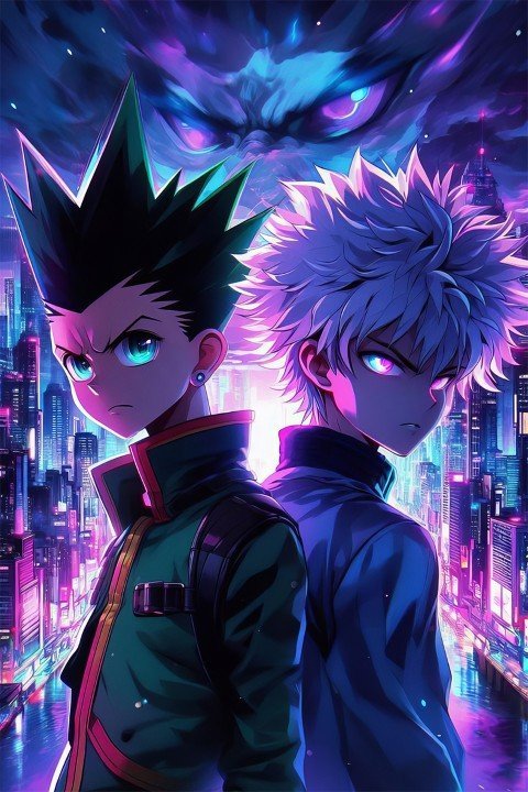 لوحة Hunter × Hunter – قطعة واحدة – برشة أحجام | ديكور دارك