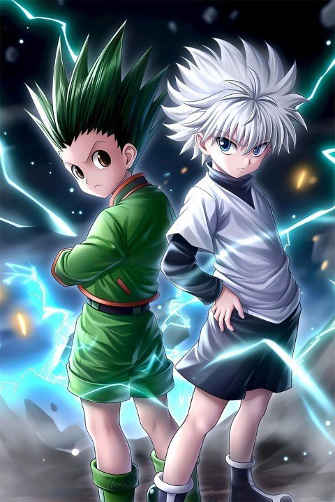 لوحة Hunter × Hunter – قطعة واحدة – برشة أحجام | ديكور دارك