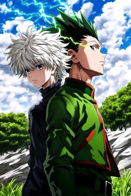 لوحة Hunter × Hunter – قطعة واحدة – برشة أحجام | ديكور دارك