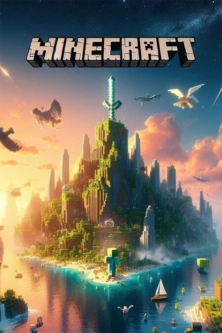 Minecraft – 1 Panneau – Plusieurs Tailles | Décoration Maison