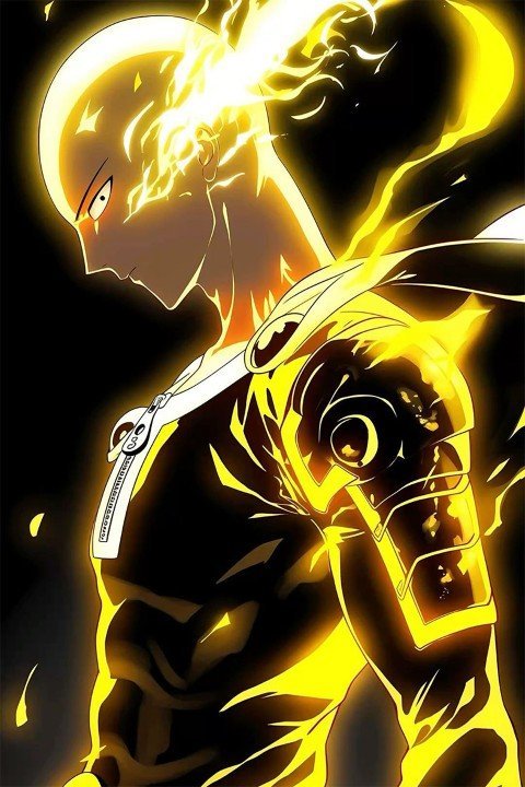 لوحة One‑Punch Man – قطعة واحدة – برشة أحجام | ديكور دارك