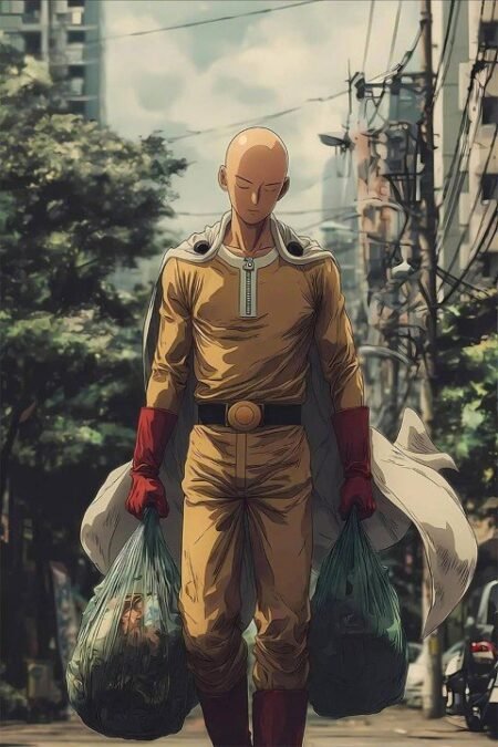 One‑Punch Man – 1 Panel – Multiple Sizes | Home Decor