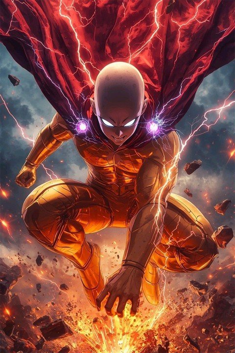 One‑Punch Man – 1 Panneau – Plusieurs Tailles | Décoration Maison