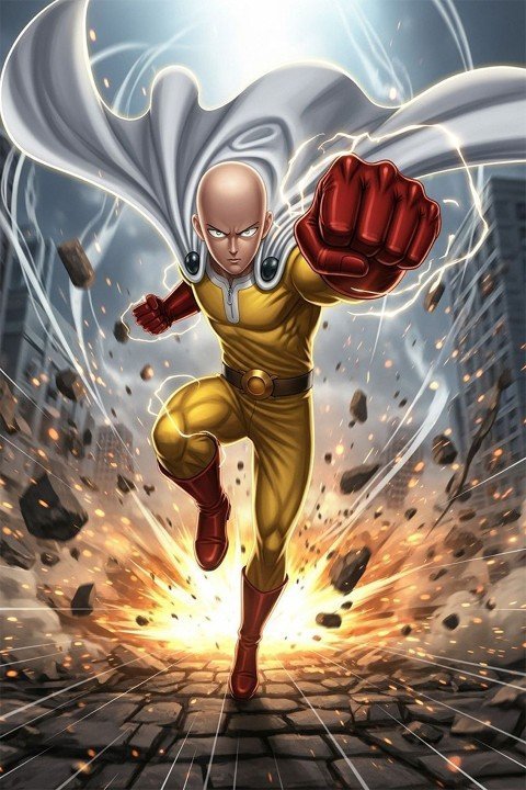 One‑Punch Man – 1 Panneau – Plusieurs Tailles | Décoration Maison
